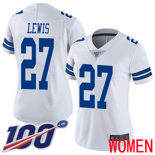 Women Dallas Cowboys Limited White Jourdan Lewis Road #27 100th Season Vapor Untouchable NFL Jersey->women nfl jersey->Women Jersey